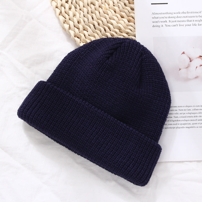 Autumn And Winter Warm Landlord Hat Melon Skin Retro Knitted Hat