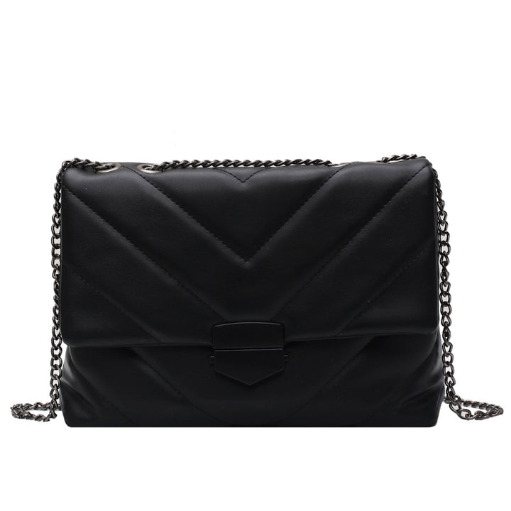 Embroidery Thread Small PU Leather Handbags Trend Shoulder bags
