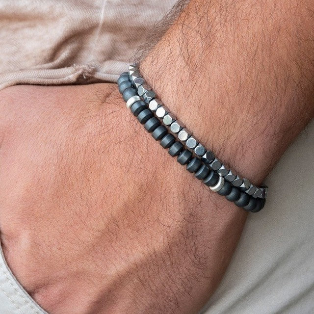 Men Bracelet Sets Trendy Handmade Classi