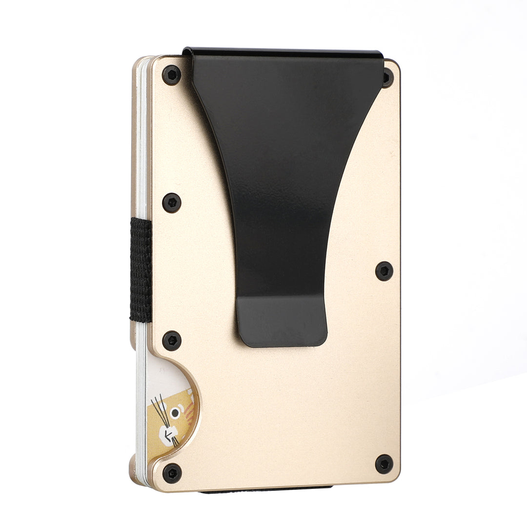 RFID Blocking Slim Money Clip Wallet ID Credit Card Holder Thin Minimalist