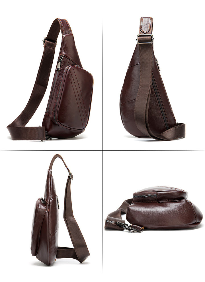 Shoulder Crossbody Leather Sling Bag