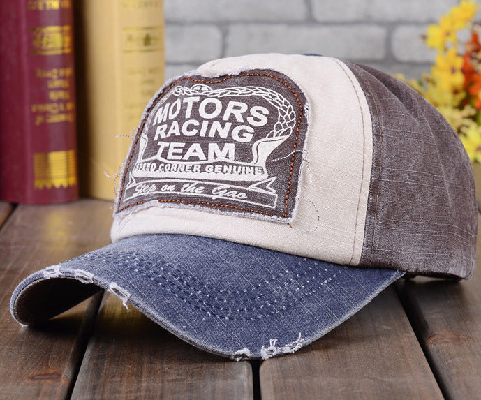 Retro Wash And Old Patch Summer Baseball Cap