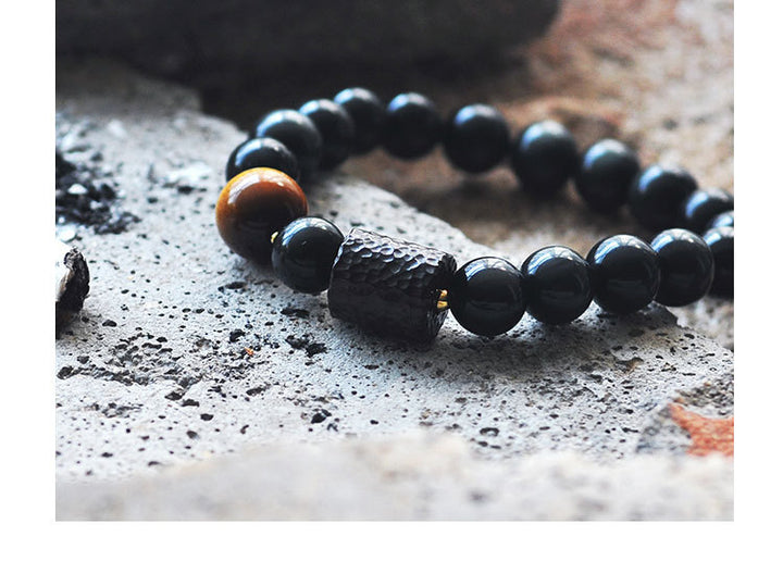 Obsidian bracelet