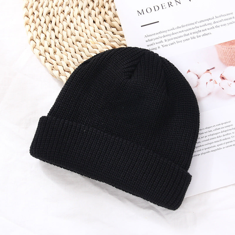 Autumn And Winter Warm Landlord Hat Melon Skin Retro Knitted Hat