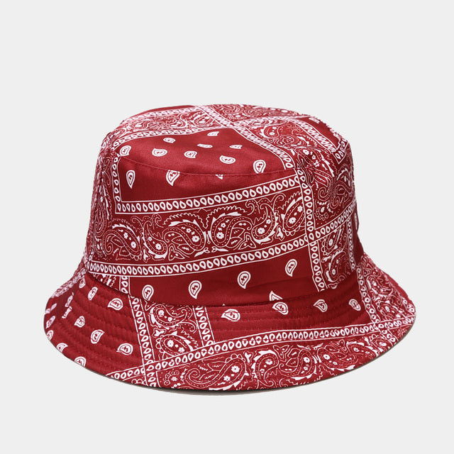 Bandana Print Bucket Hats With Multiple Colorways