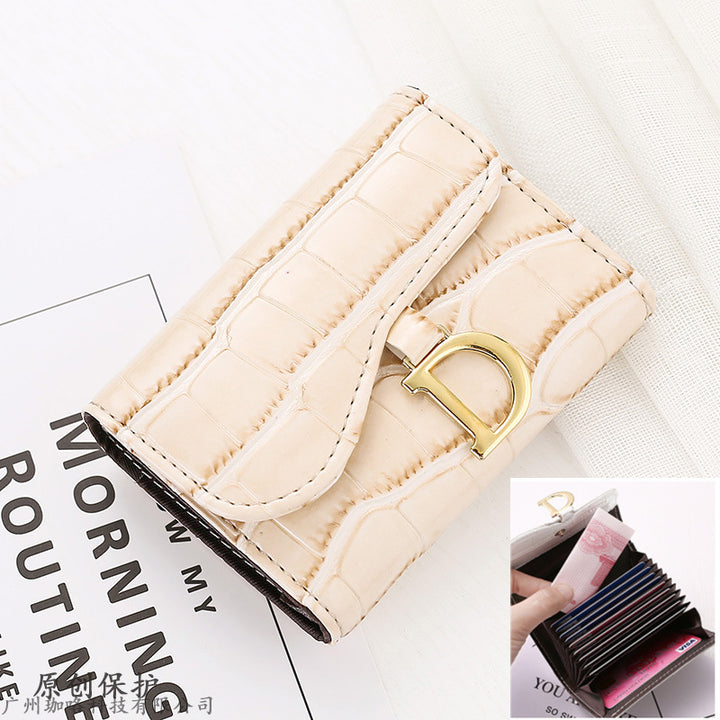 Fashion Personality Cowhide Texture Card Holder