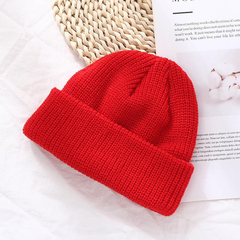 Autumn And Winter Warm Landlord Hat Melon Skin Retro Knitted Hat