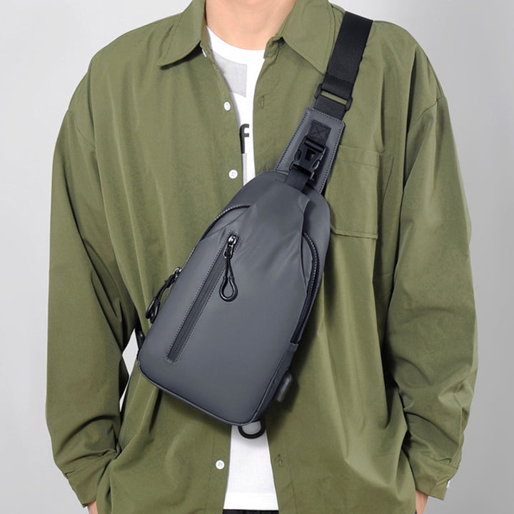 Black Sling Crossbody Backpack Shoulder Bag Chest Bag