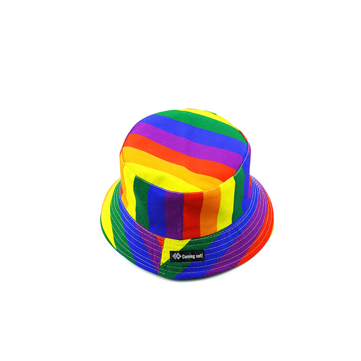 Fisherman Hat Six-color Rainbow Hat LGBT Basin