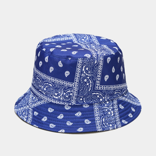 Bandana Print Bucket Hats With Multiple Colorways