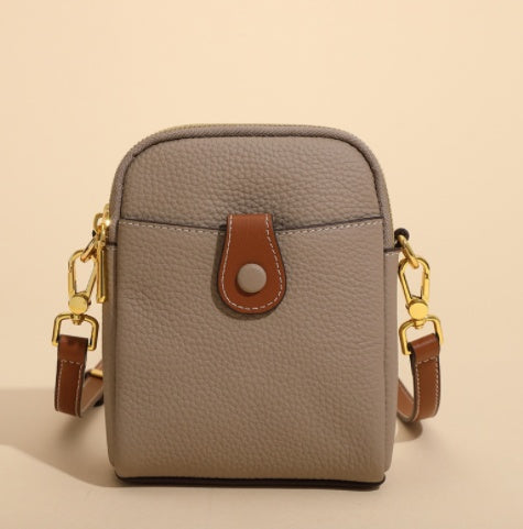 Lychee Pattern Small Mobile Phone Bag Crossbody / Shoulder Bags - Wallet