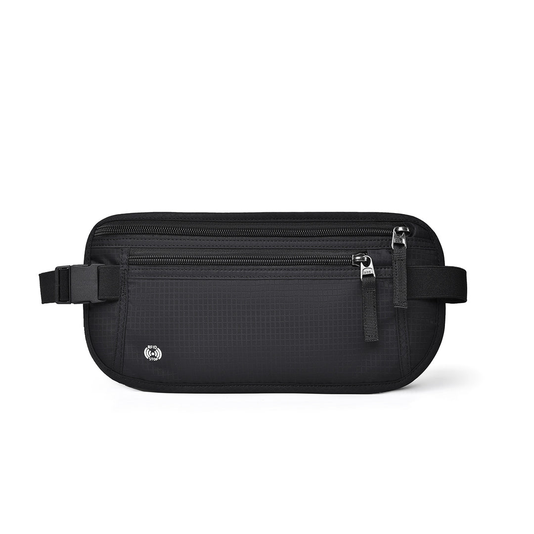 Hidden Anti-Theft Waist Bag with RFID Protection – Waterproof Travel Pouch for Passport, Phone &amp; Valuables