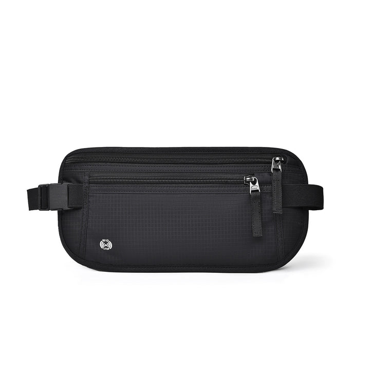 Hidden Anti-Theft Waist Bag with RFID Protection – Waterproof Travel Pouch for Passport, Phone &amp; Valuables