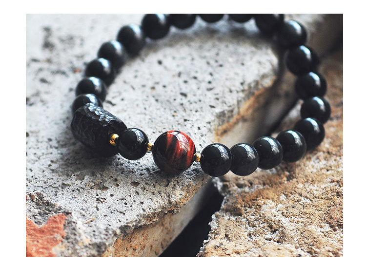 Obsidian bracelet