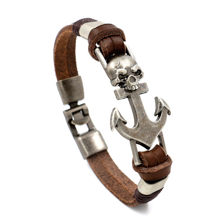 Men's leather bracelet bracelet