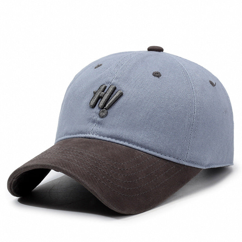 Color Matching Baseball Cap Casual Versatile Soft Top