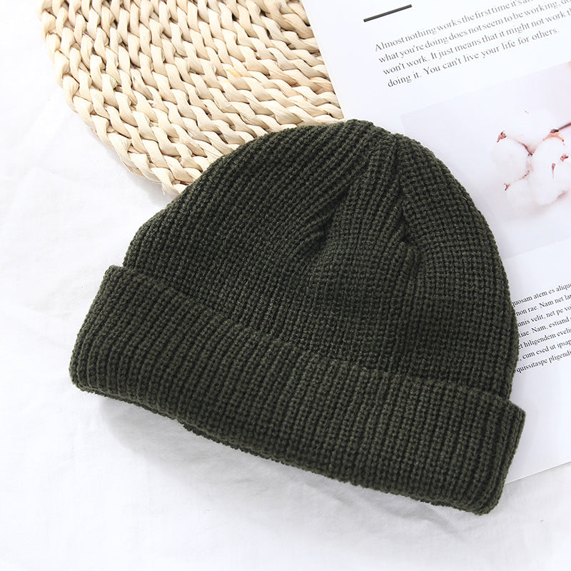 Autumn And Winter Warm Landlord Hat Melon Skin Retro Knitted Hat