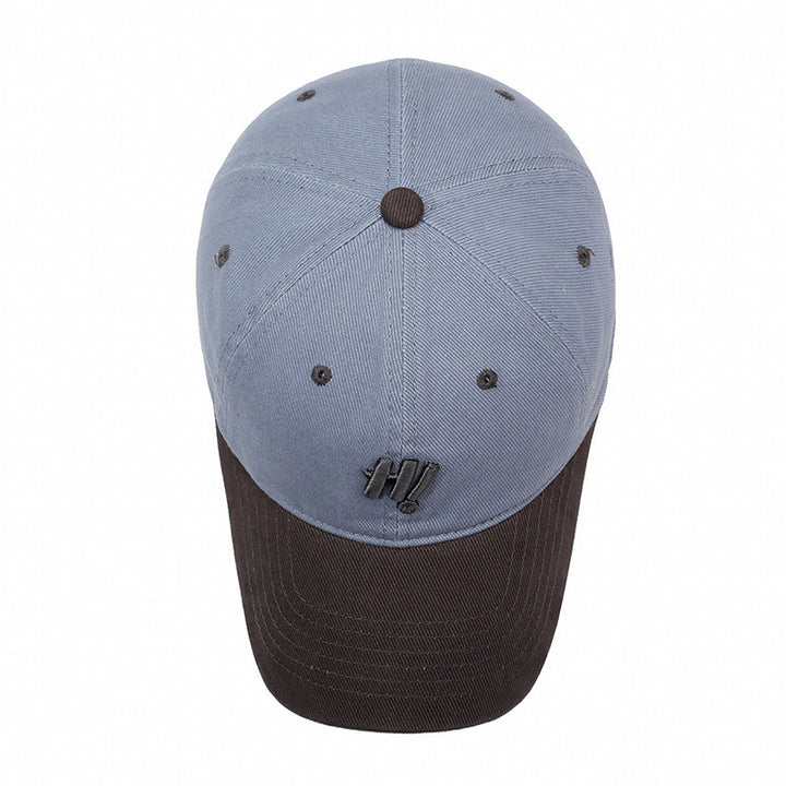 Color Matching Baseball Cap Casual Versatile Soft Top