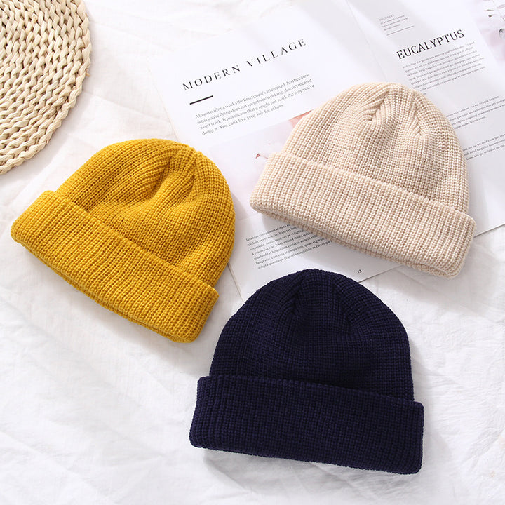 Autumn And Winter Warm Landlord Hat Melon Skin Retro Knitted Hat