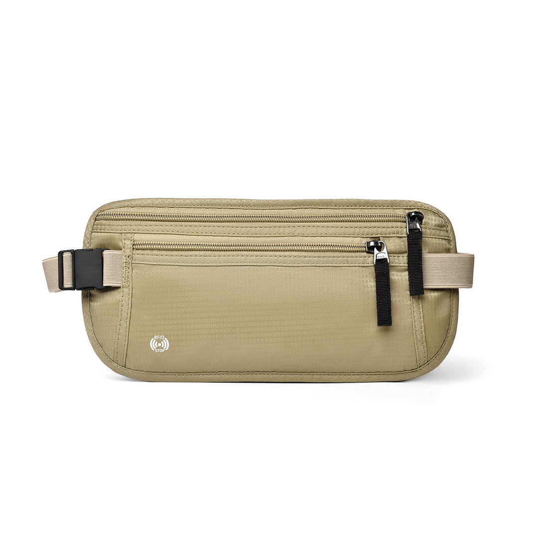 Hidden Anti-Theft Waist Bag with RFID Protection – Waterproof Travel Pouch for Passport, Phone &amp; Valuables
