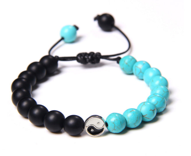 Buddha Beads Bracelets Volcanic Stone Crown