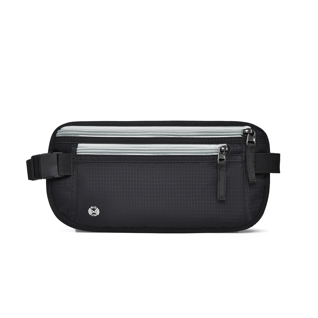 Hidden Anti-Theft Waist Bag with RFID Protection – Waterproof Travel Pouch for Passport, Phone &amp; Valuables