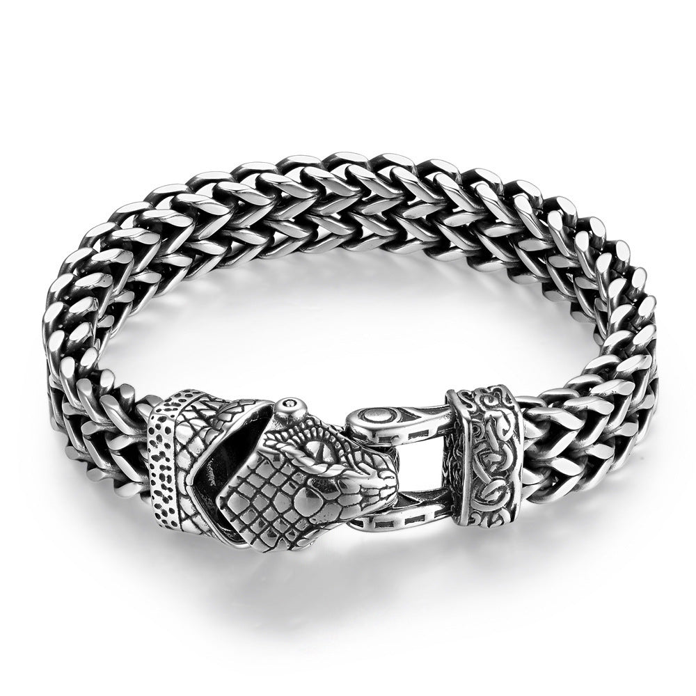 Punk Vintage Viking Titanium Bracelet