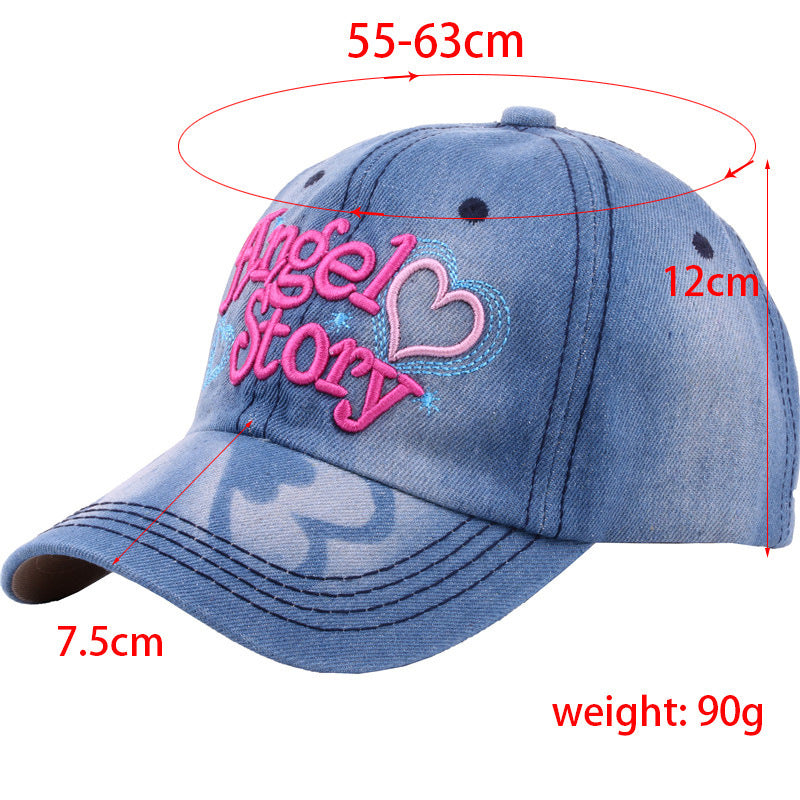 Fashion Casual Cowboy Hat Female Sun Hat Summer Sun-proof Peaked Cap