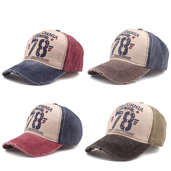 Washed Coating Sunshade Casual Duck Tongue Baseball Cap