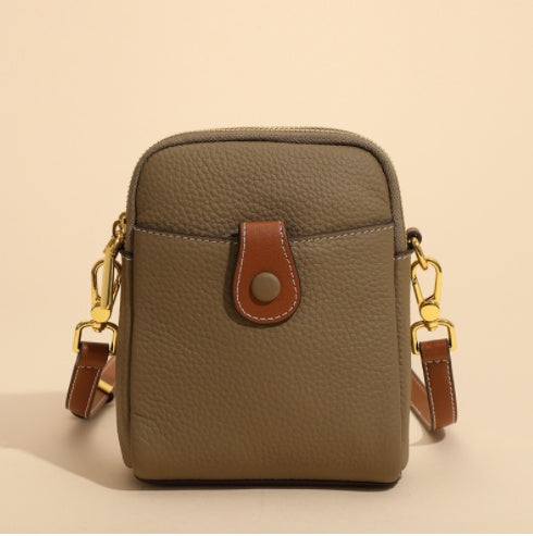 Lychee Pattern Small Mobile Phone Bag Crossbody / Shoulder Bags - Wallet