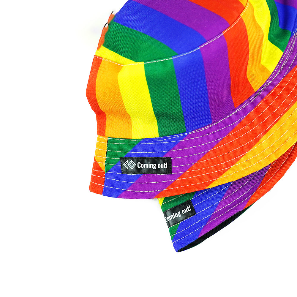 Fisherman Hat Six-color Rainbow Hat LGBT Basin