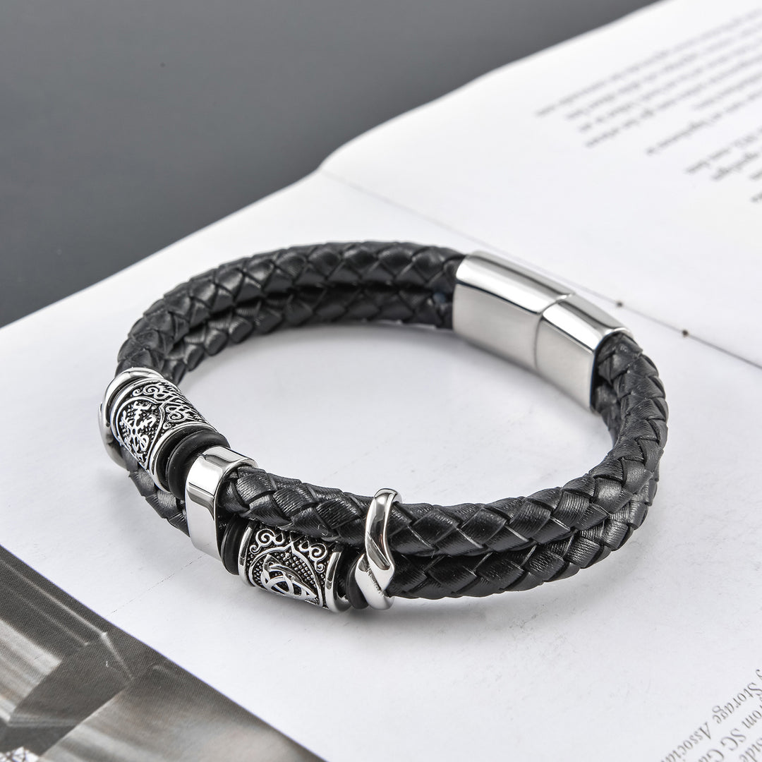 Men's Multi-layer Leather Woven Bracelet