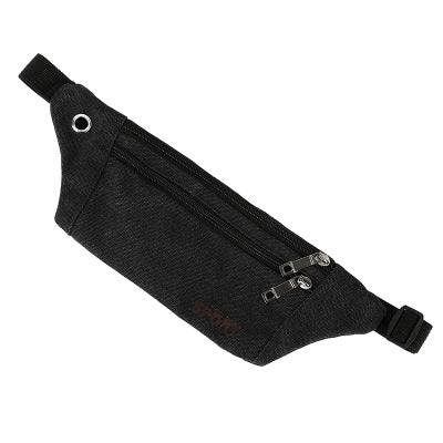Unisex Multi-Functional Canvas Waist Bag – Lightweight Travel &amp; Sport Pouch
