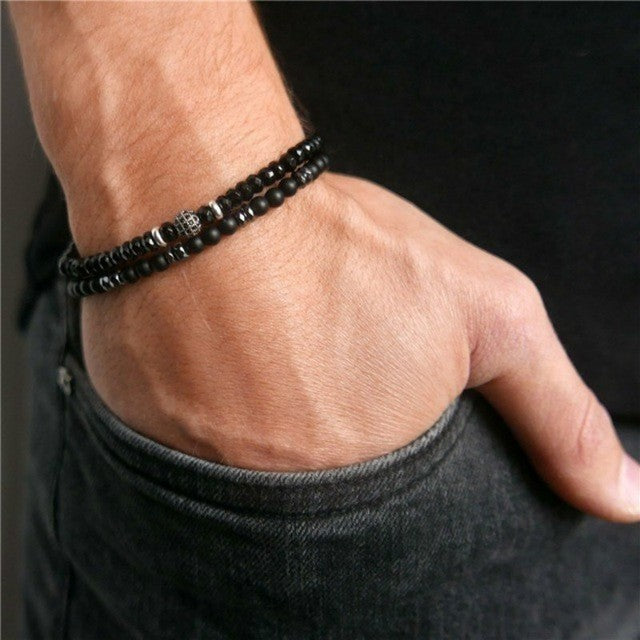 Men Bracelet Sets Trendy Handmade Classi