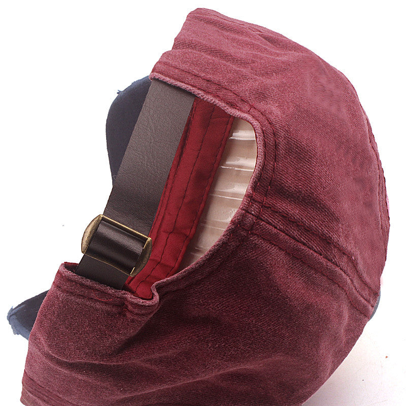 Washed Coating Sunshade Casual Duck Tongue Baseball Cap