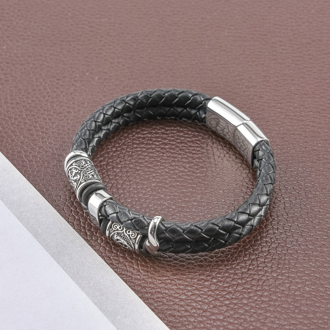 Men's Multi-layer Leather Woven Bracelet