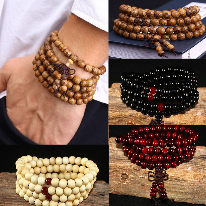 Beaded Knot black ebony Men Bracelets Bangles