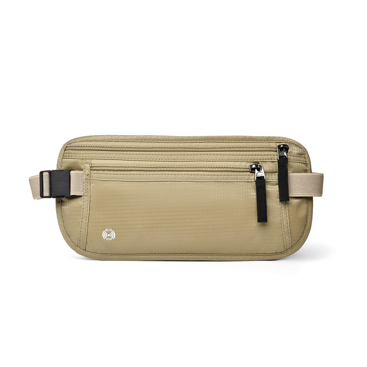 Hidden Anti-Theft Waist Bag with RFID Protection – Waterproof Travel Pouch for Passport, Phone &amp; Valuables
