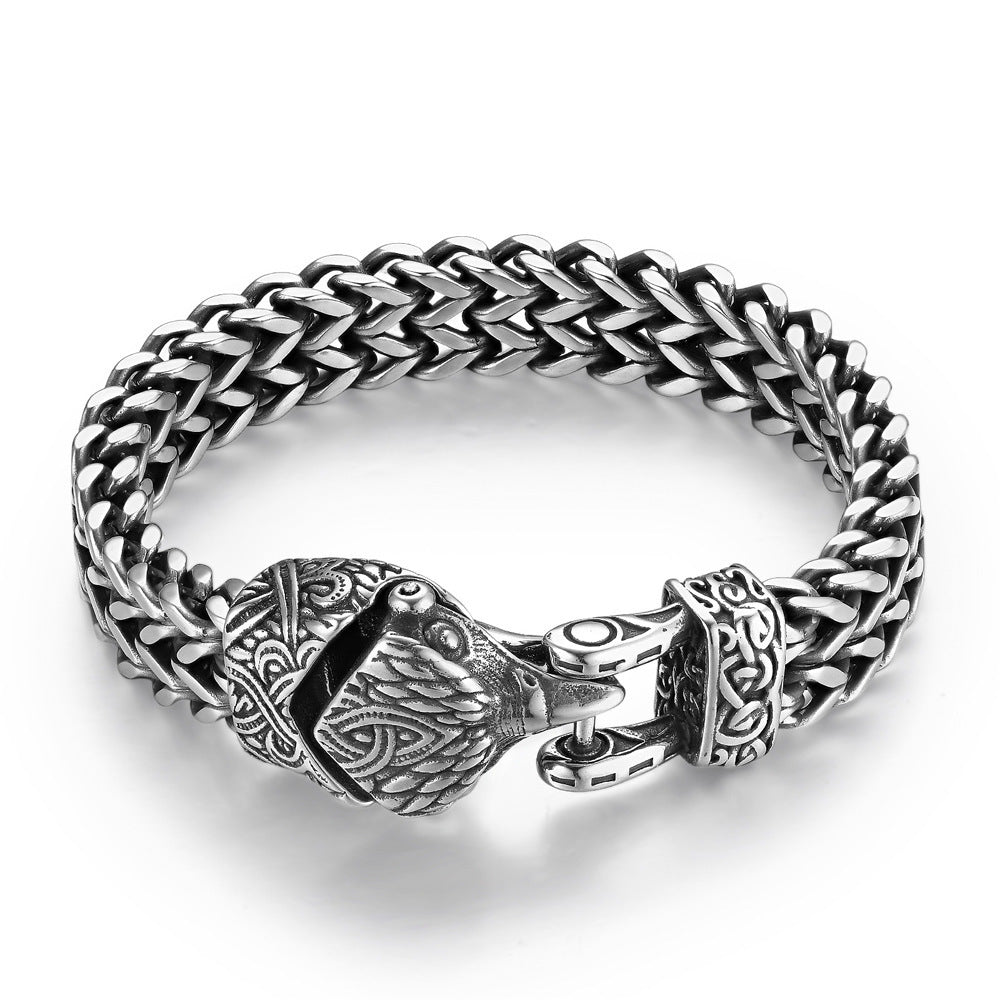 Punk Vintage Viking Titanium Bracelet