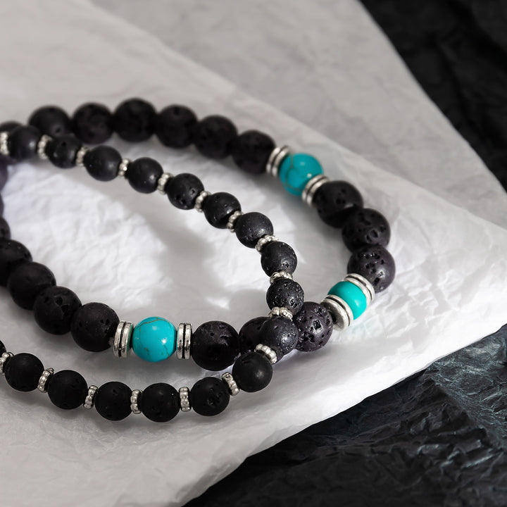 Fashion Frosted Bead Bracelet For Men