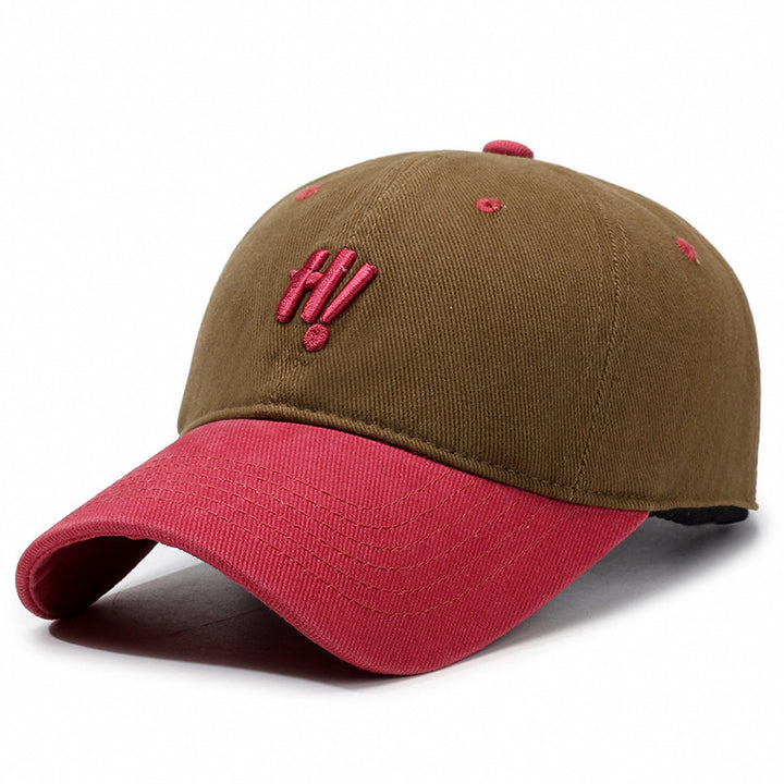 Color Matching Baseball Cap Casual Versatile Soft Top