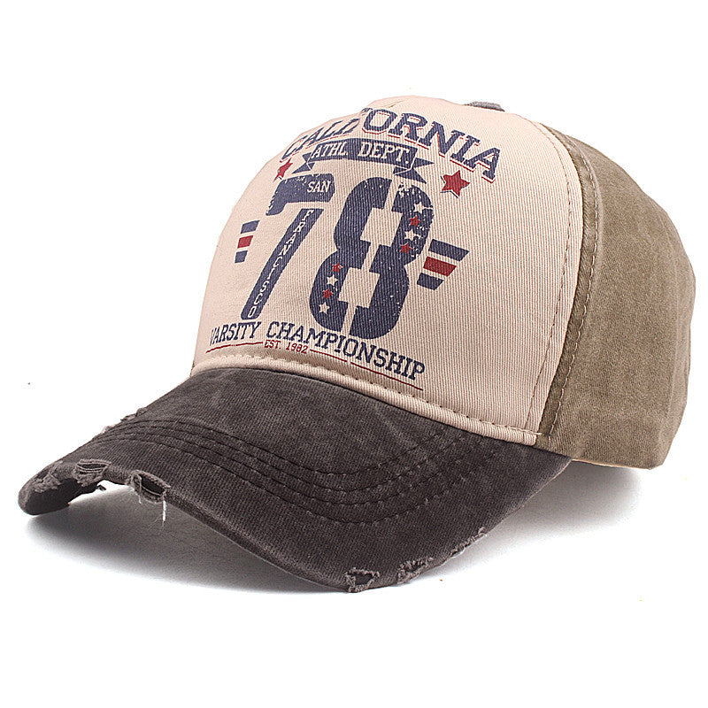 Washed Coating Sunshade Casual Duck Tongue Baseball Cap