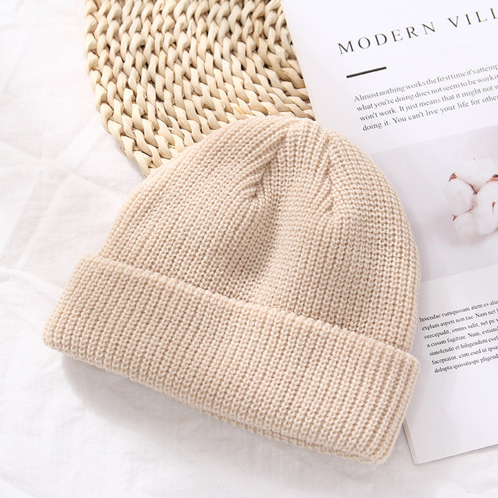 Autumn And Winter Warm Landlord Hat Melon Skin Retro Knitted Hat