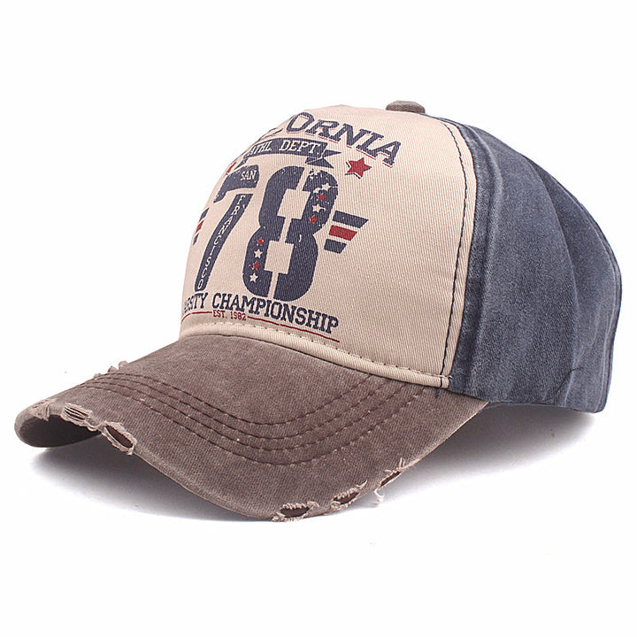 Washed Coating Sunshade Casual Duck Tongue Baseball Cap