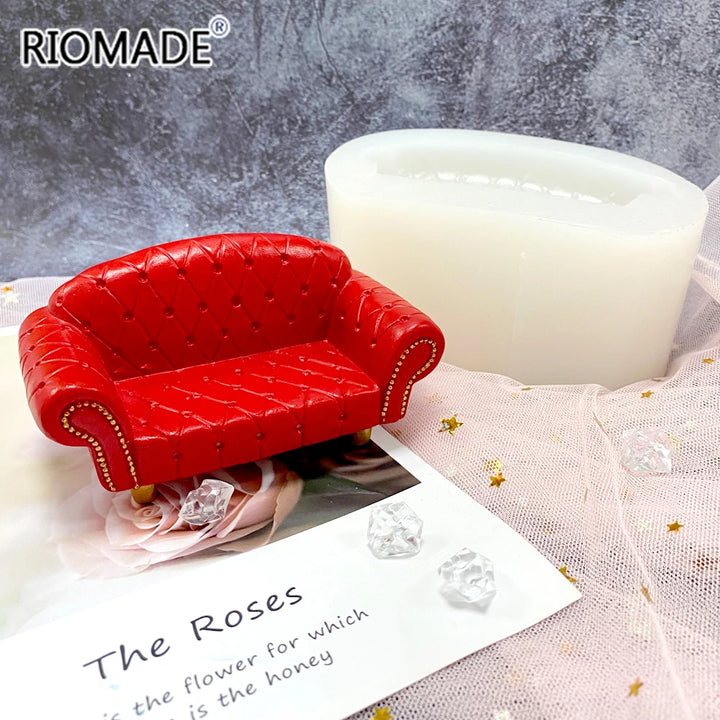 Creative Sofa Silicone Candle Mold DIY Handmade Crafts Plaster Resin Soap Making Mould For Polymer Home Decoration Ornaments
