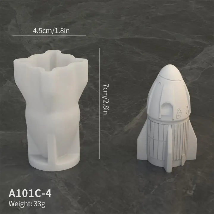 3D Space Astronaut Silicone Candle Molds Soft Easy Demould Handmade Aerospace Themed Plaster Crafts Resin  Mold