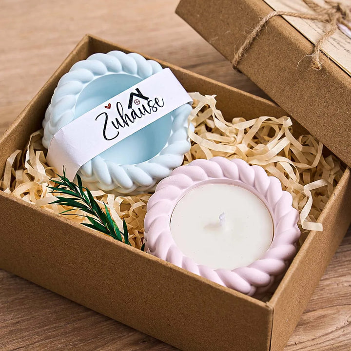 Woven Candle Jar Silicone Mold DIY Round Concrete Flowerpot Casting Molds Plaster Resin Storage Box Craft Making Home Decor