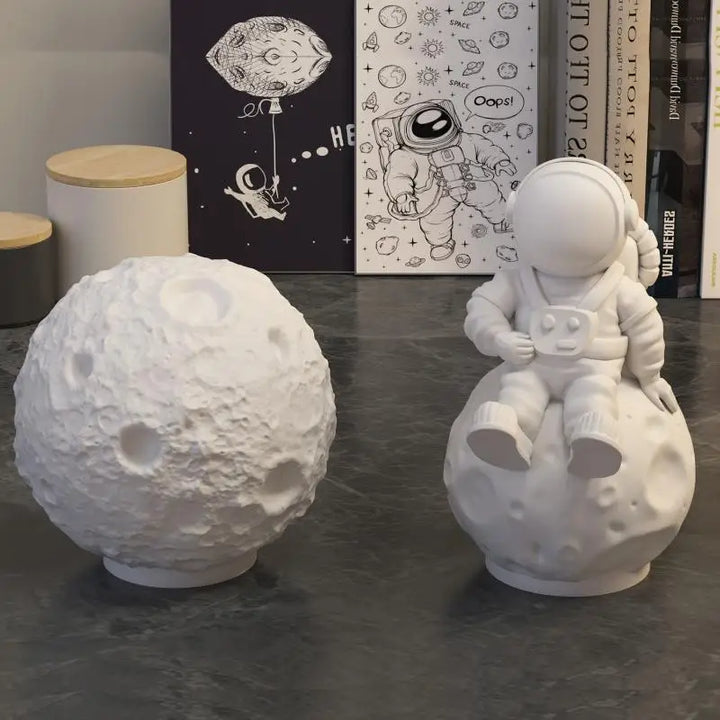 3D Space Astronaut Silicone Candle Molds Soft Easy Demould Handmade Aerospace Themed Plaster Crafts Resin  Mold
