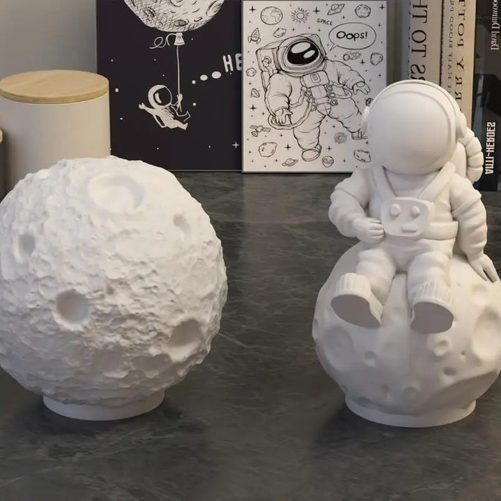 3D Space Astronaut Silicone Candle Molds Soft Easy Demould Handmade Aerospace Themed Plaster Crafts Resin  Mold