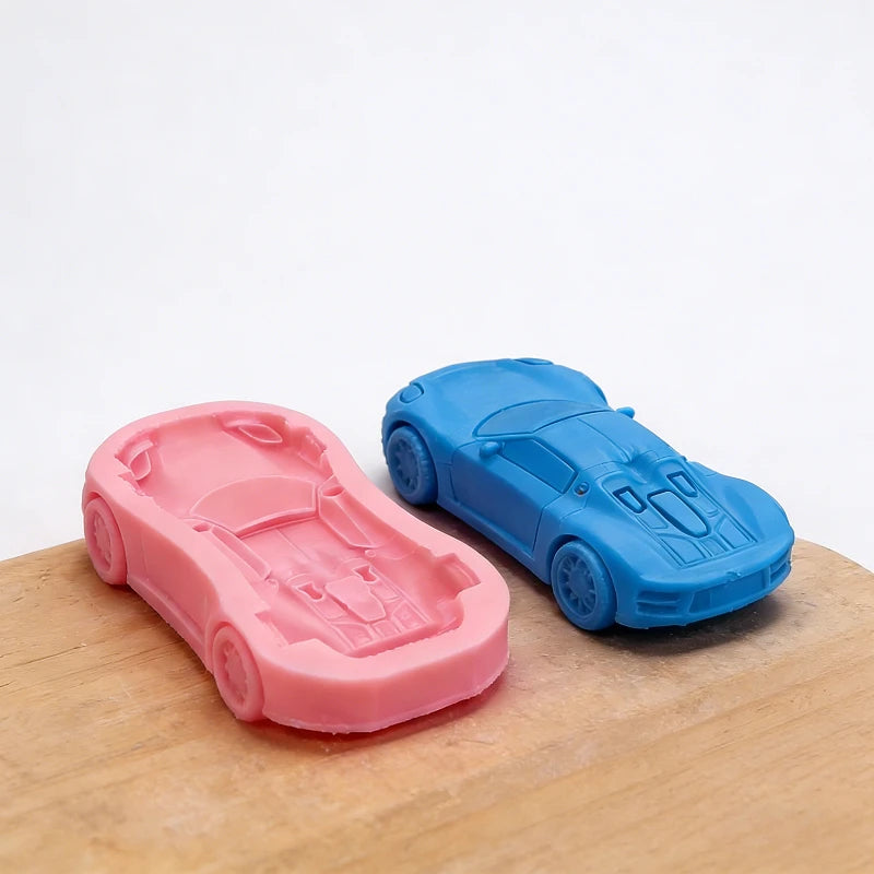3D car model silicone mold made of epoxy resin can be used for DIY decoration cake flipping sugar